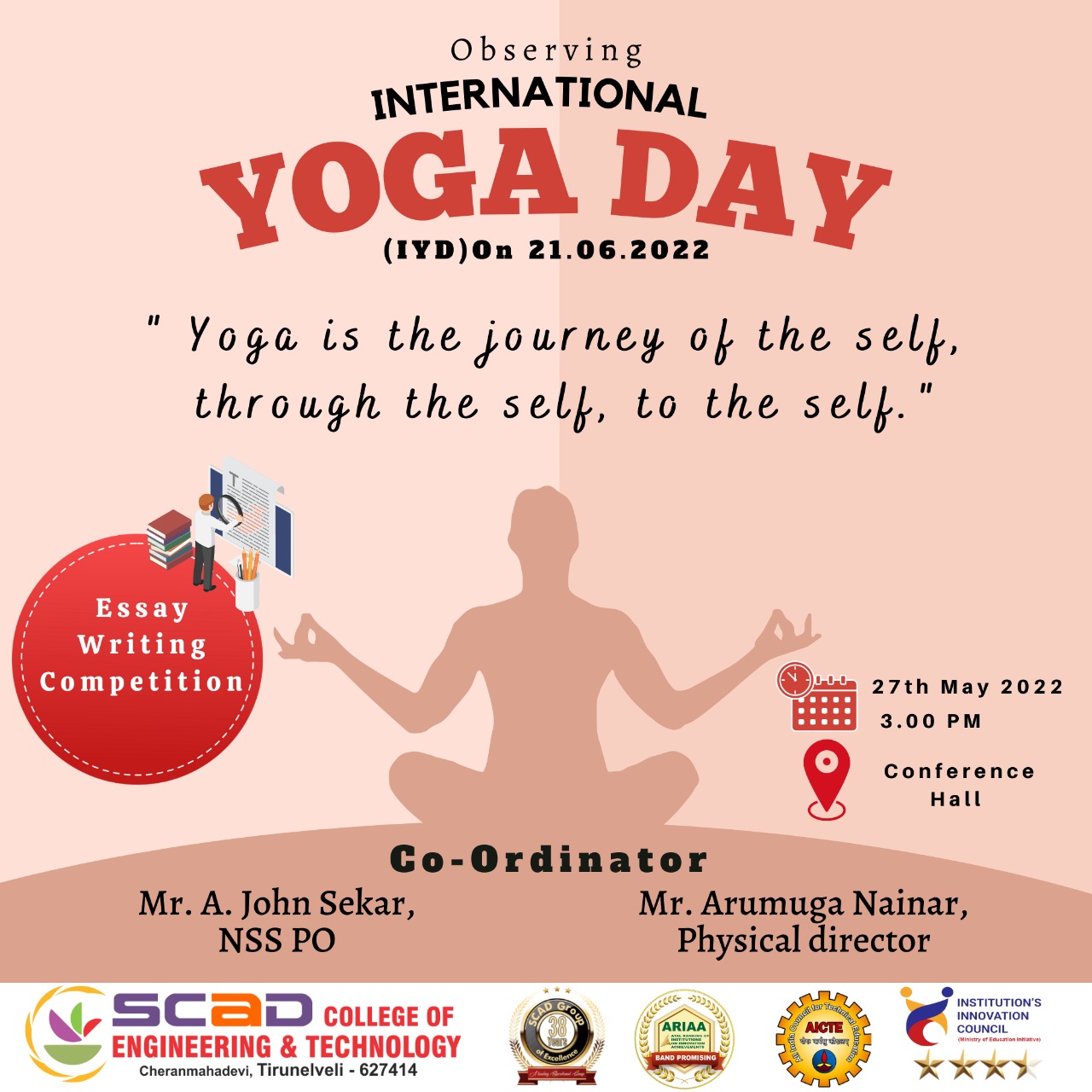 Celebration Of Yoga Day-22 – Scad College Of Engineering And Technology 