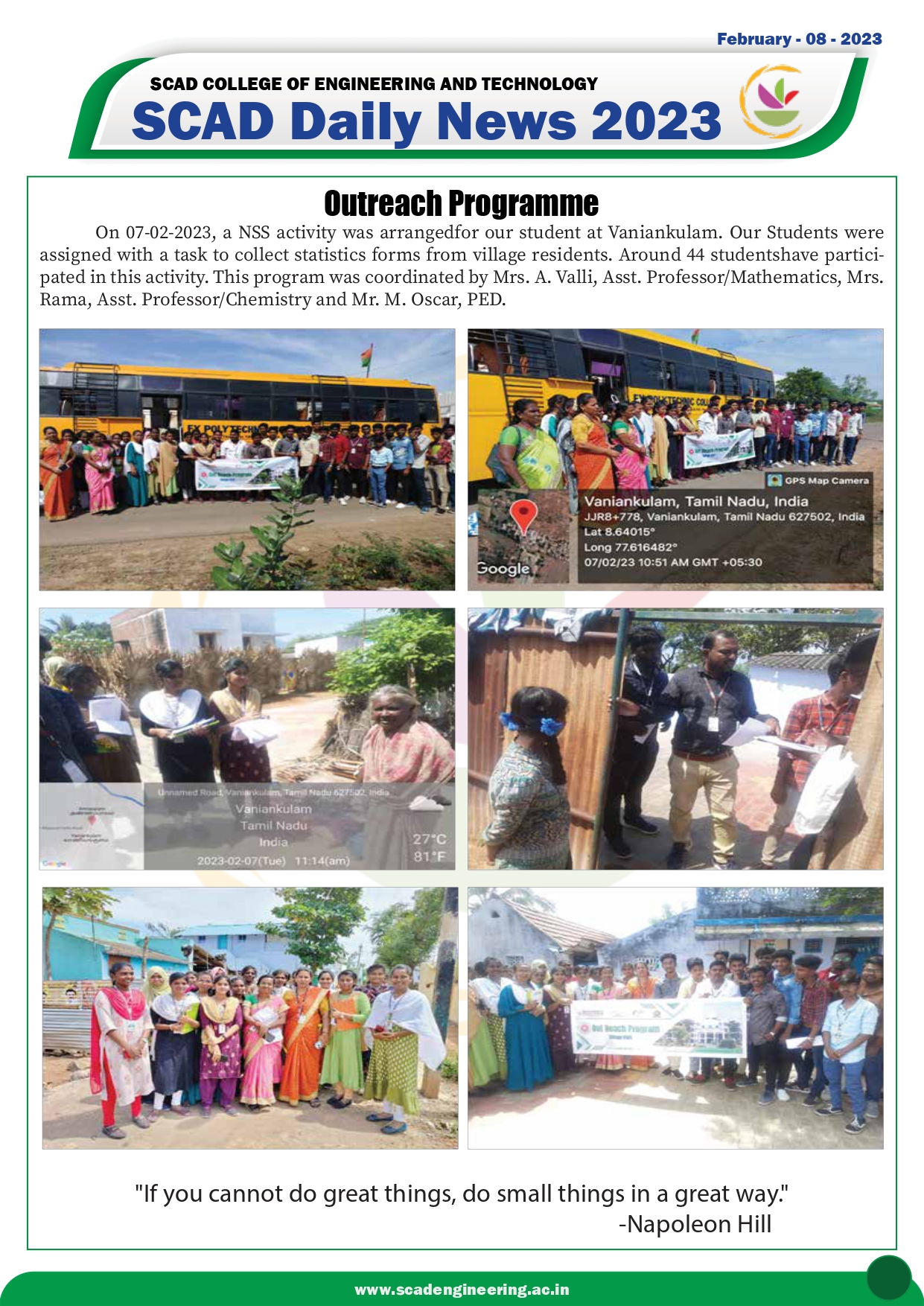 Outreach Programme