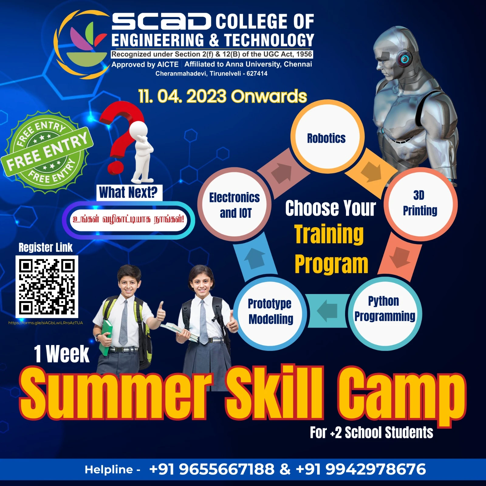 Summer Skill Camp for +2 Students